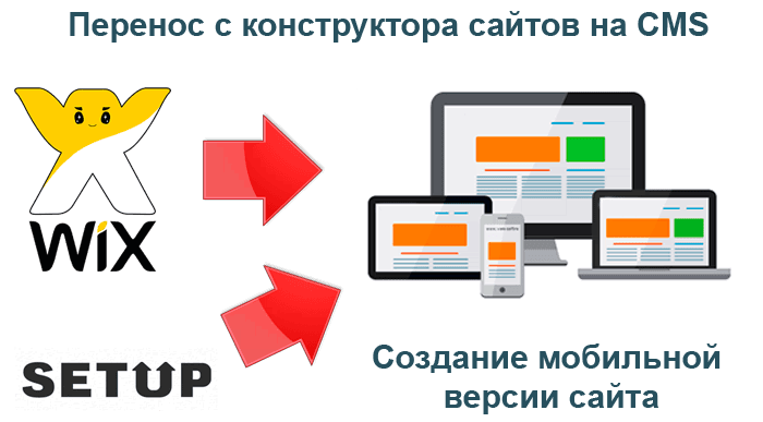 Перенос с конструктора сайтов